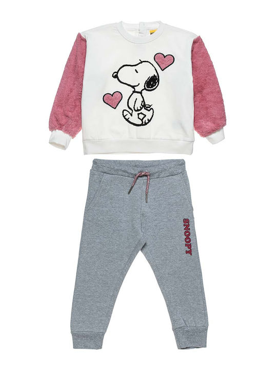 Set Trening Pentru Copii Ecru 2 Bucăți Snoopy