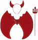 Carnival Ears Red for Halloween 3pcs