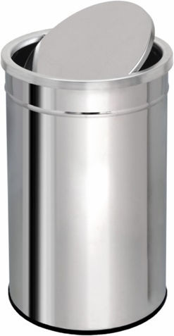 Silver Star Μεταλλικός Κάδος Απορριμμάτων 45lt