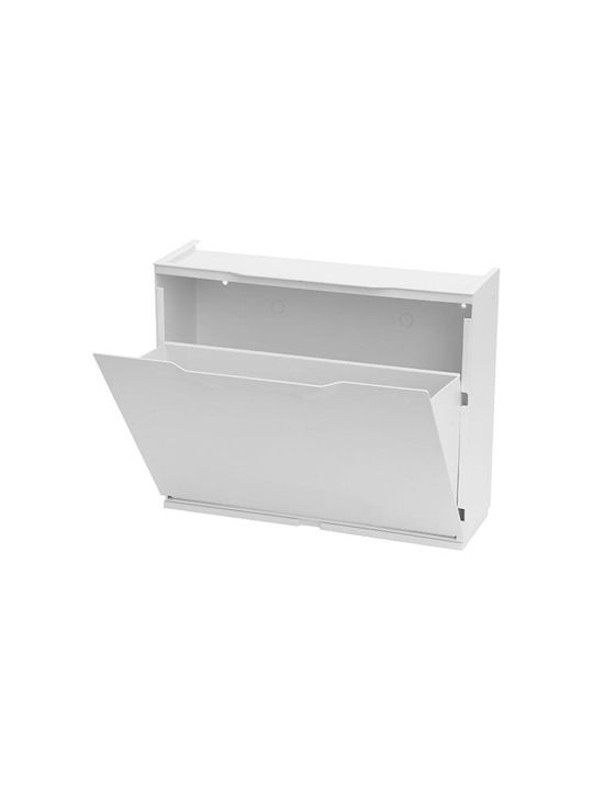 Plastic Shoe Organizer White 51x17.3x40.1cm