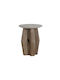 Round Side Table Brown L40xW40xH51cm.