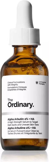 The Ordinary Alpha Arbutin 2% + Ha Feuchtigkeitsspendend Serum Gesicht mit Hyaluronsäure für Strahlkraft & Revitalisierung 60ml