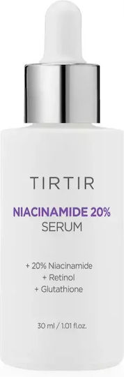 Tirtir Niacinamide 20% Feuchtigkeitsspendend & Anti-Aging Serum Gesicht mit Retinol & Niacinamid für Strahlkraft & Straffung 30ml