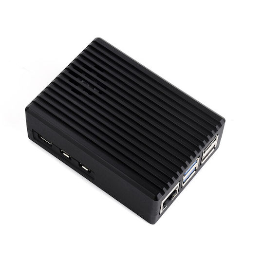 Aluminum Case Raspberry Pi 5 Stripe Grooved
