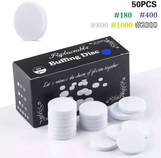 Disc de lustruit de schimb Φ25mm 50buc + Mandrină Dimensiune #1000