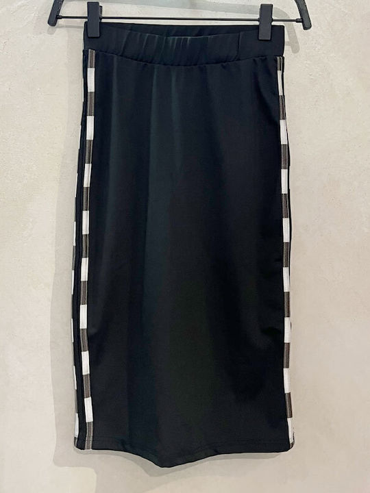 Creion Midi Fustă Black