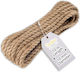 Creative Deco Lina Jute 10m Length 10mm Thickness Strong Durable Rope Twisted Natural Brown Color Ideal Garden Interior Decoration Art Projects Crafts