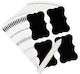 Creative Home 160 Black Chalkboard Stickers Removable 40 Sheets + Chalk Waterproof Chalkboard Stickers Jars Bottles Creative Home Perfect Decoration Organization Labeling