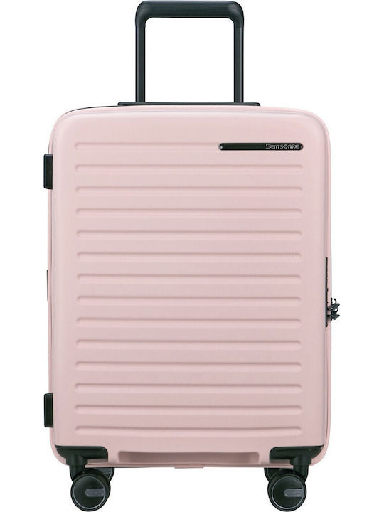 Samsonite Restackd Kabinenkoffer Hart Rosa mit 4 Rädern Höhe 55cm