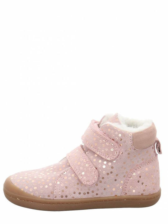 Primigi Suede Kids Boots with Velcro Pink