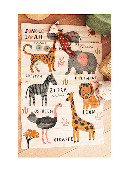Kids Rug Cotton Multicolor 75x120cm