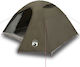 vidaXL Σκηνή Camping Igloo Καφέ για 3 Άτομα 270...