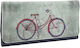 Pera Leather Tobacco Pouch Handmade with Magnet Closure 16x7.5cm Bicycle
