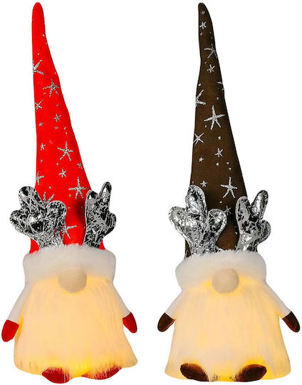XMASfest Φωτιζόμενη Χριστουγεννιάτικη Φιγούρα Νάνος Ύψους 50εκ. (Διάφορα Χρώματα)