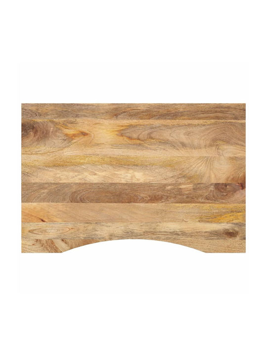 vidaXL Rectangular Office Desk Surface made of Solid Wood Mango 80x50x2.5cm 370192 1pcs