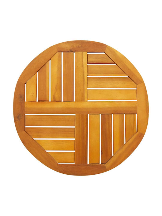 vidaXL Round Table Surface made of Solid Wood Acacia 50x50x2cm 4004247 1pcs