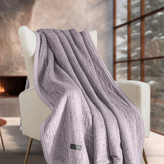 Guy Laroche Bolzano Blanket Sherpa Sofa 130x170cm Melanze