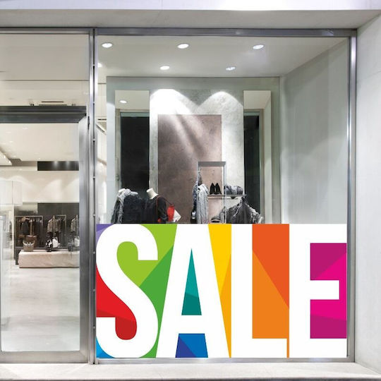 Sale Colourful Discount Sticker 130x70cm