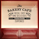 Essen Trinken Schaufenster Leckere Cupcakes 60x40cm