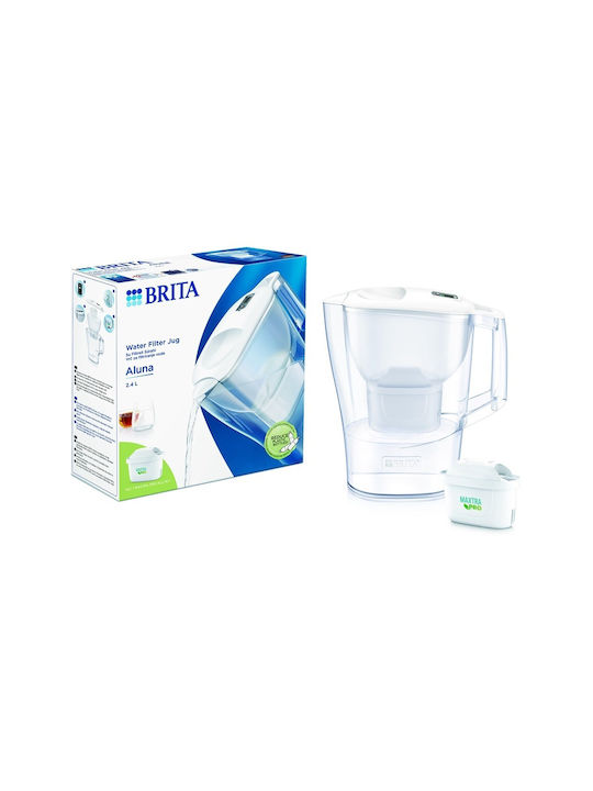 Brita Aluna Krug Kunststoff White mit Filter 24...