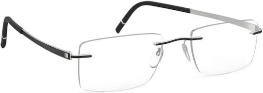 Silhouette Herren Metall Brillengestell Silber