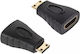 Cabletech Конвертор mini HDMI мъжки към HDMI женски Черен 1бр DM-0856