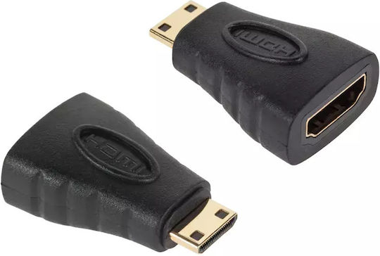 Cabletech Конвертор mini HDMI мъжки към HDMI женски Черен 1бр DM-0856