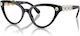 Swarovski Damen Acetat Katzenauge Brillengestelle Schwarz SK2028 1001