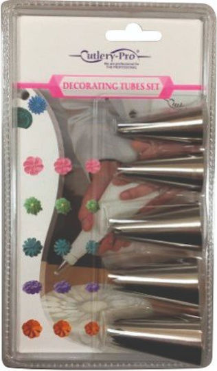 Cutlery Pro Tülle für Konditorei Spritzbeutel Metallisch 6cm 5Stück 39-210502 Cutlery Pro Tülle für Konditorei Spritzbeutel Metallisch 6cm 5Stück 39-210502