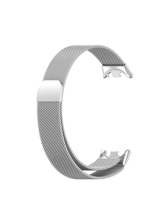 Milanese Λουράκι Ασημί (Smart Band 8 / Smart Band 9 / Smart Band 10)
