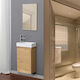 Next Countertop with Sink & Mirror L38.5xW21xH60cm Mirror
