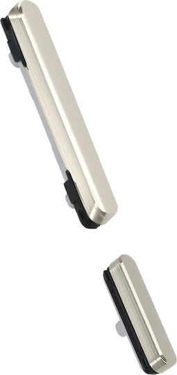 Clappio Power Lautstärketaste Samsung Galaxy S23 Ultra Beige
