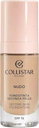 Collistar Second Skin Лилаво/бяло SPF15 2r-beig...