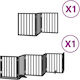 vidaXL Divider Dog in White Color 450 x 60cm