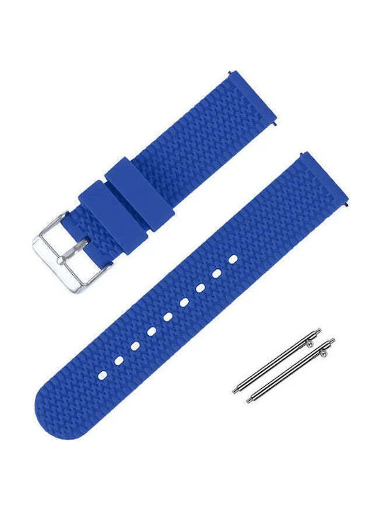 Gummi-Armband Blau 22mm
