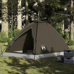 vidaXL Camping Tent Igloo Brown for 4 People