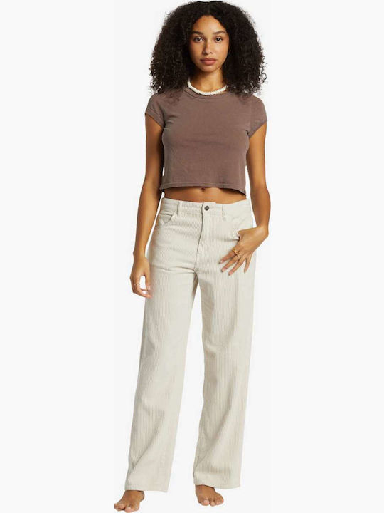 Women's Jean Trousers Moonlight White