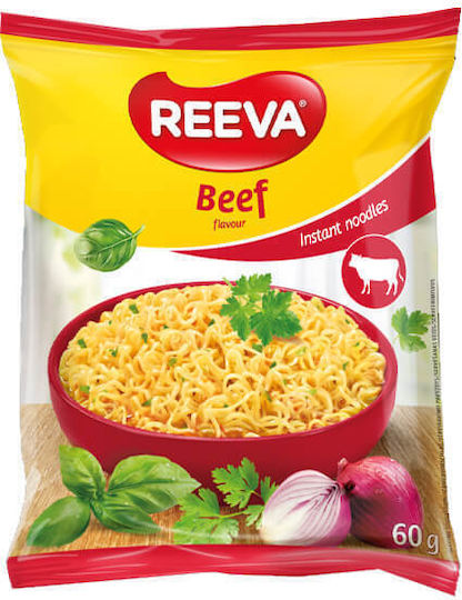 Reeva Noodles Instant 60gr Beef 4-50285