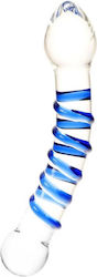 Passion Labs Γυάλινο Dildo Μπλε 21cm
