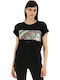Damen T-Shirt Black