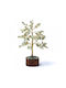 Baum mit grünen Aventurin-Edelsteinblättern 18cm