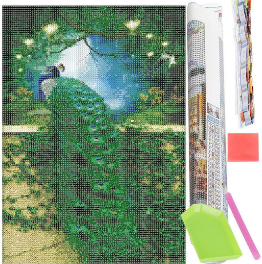 5D Diamant Stickerei Set 30x40cm Pfau Design