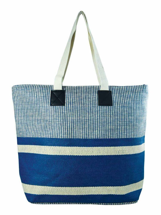 Fabric Beach Bag Blue