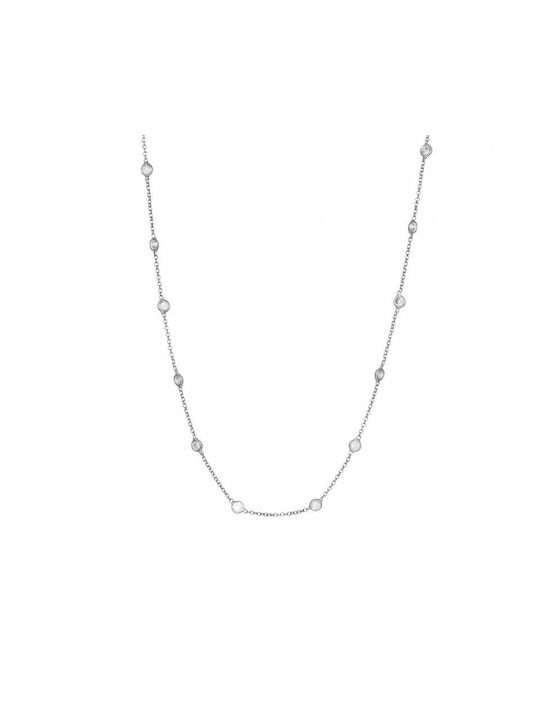 Necklace from White gold 14K