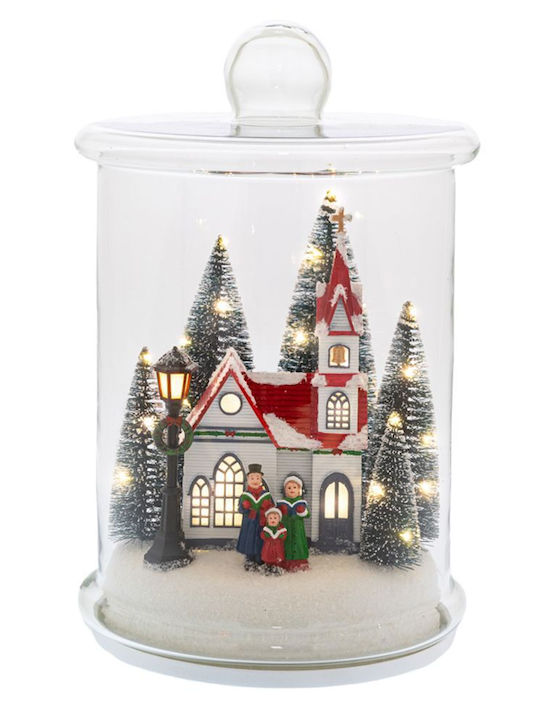 Iliadis Christmas Glass Lantern 32x20cm