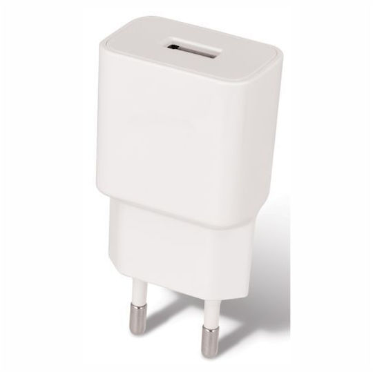 Maxlife Φορτιστής με Θύρα USB-A και Καλώδιο USB-C Λευκός (MXTC-01)