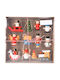 Hängendes Ornament Mix Schmuckstücke Hölzern Mehrfarbig 20.5cm Set 12Stück