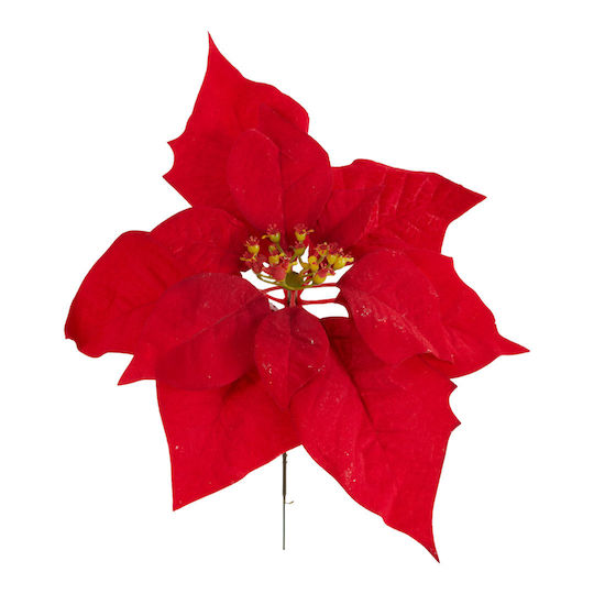 Weihnachts-Rote Poinsettien-Zweig 25cm N33202