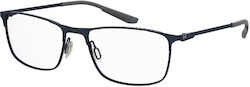 Under Armour Men's Metal Prescription Eyeglass Frame Navy Blue