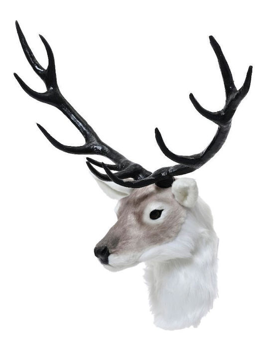 Kaemingk Decorative Reindeer Head Synthetic Fur 22x52x52cm